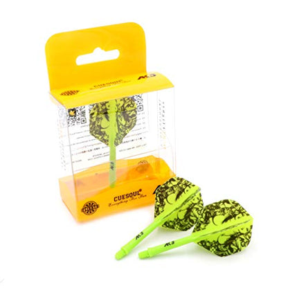 CUESOUL ROST Integrated Dart Shaft and Dart Flight Standard/Slim/Diamond/Big Wing/Tear/Diamond - color: 28mm-Standard Shape-Green Beauty