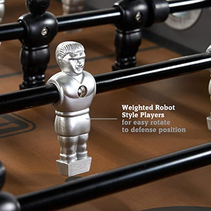 Hall of Games Foosball Tables Multiple Styles, Soccer with Durable & Stylish Designs with Tabletop Sports Soccer Balls, Perfect for Family Game Rooms | Multiple Styles - style: 56" - Kinwood