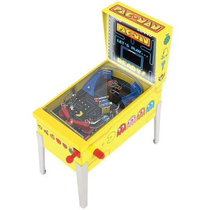 Pac-Man: Mini Arcade Pinball - Deluxe Collector Series, Lights & Sounds, Classic Tabletop Game, Skill Shot Challenges, Licensed Toy, Adults & Kids 3+