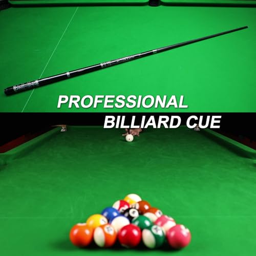 Carbon Fiber Pool Cue Stick 20-21 oz, Professional 13mm Rainbow Tip, 3/8 * 8 Joint, Includes Cue Case, Joint Protectors, Cue Chalks and Gloves - color: CQ-B20