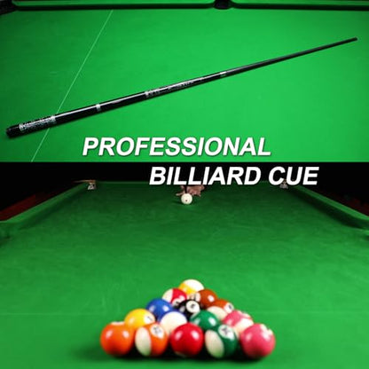 Carbon Fiber Pool Cue Stick 20-21 oz, Professional 13mm Rainbow Tip, 3/8 * 8 Joint, Includes Cue Case, Joint Protectors, Cue Chalks and Gloves - color: CQ-B20