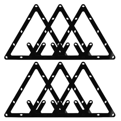 6 Pcs Billiard Ball Rack Holder – Film Design for 15 & 9 Balls, Ultra-Thin Diamond Engraved Rack for Precise Ball Placement - size: For 15 balls