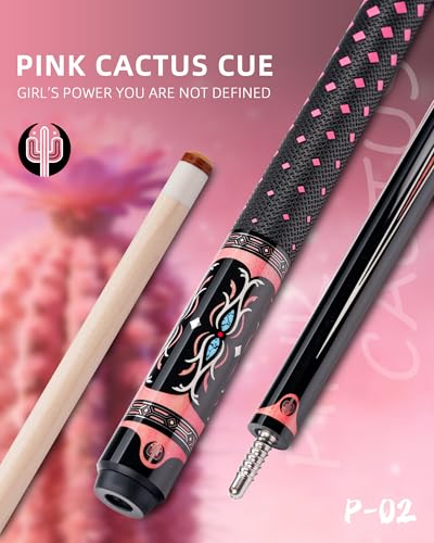 KONLLEN Maple Pool Cue Stick for Adults - Features Low Deflection Shaft, Titanium Alloy 3/8x8 Joint, and 12mm Tip - color: K-P-02