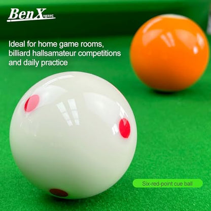 Billiard Training Cue Ball, 2.25" Standard Size Pool Practice Cue Ball, Wear-Resistant Training Ball for Home Game Rooms - color: White