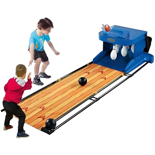 Indoor Electronic Bowling Alley Game for Kids - Automatic Reset, LED Scoreboard, Lighting & Sound Effects - Fun Family Bowling Set,Ideal for Home, playrooms, or Family Game 3.5m/11ft - color: 3.5m/11ft
