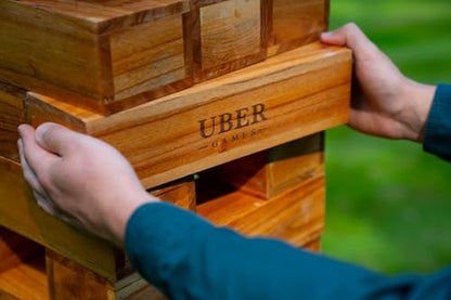 Uber Games Uber Tumble Tower in Storage Bag - Varnished Hardwood - size: Uber