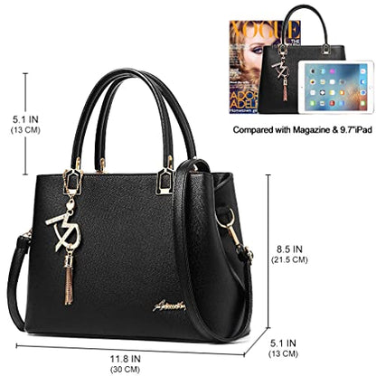 Womens Purses and Handbags Shoulder Bags Ladies Designer Top Handle Satchel Tote Bag - color: Violet