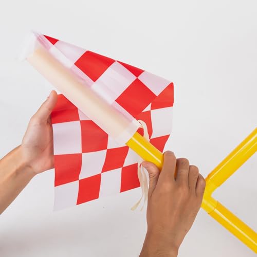 Football Field Goal Post - 6 ft x 4 ft Portable Football Goal Post - Kicking Field Goals-Backyard Field Goal Post for Kids/Youth/Adults -(2 ft-6 ft in Height)