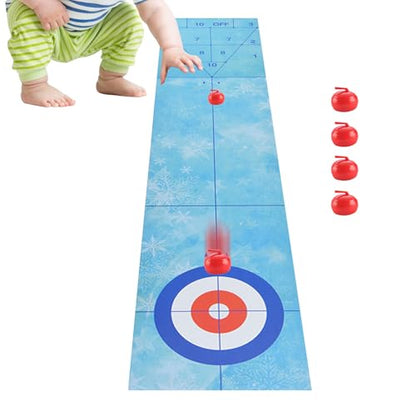 Tabletop Bowling Game - Miniature Bowling Pins and Ball, Stable Smooth, Engaging Competitive Setup, Easy Assembly | Apartment Or Classroom Scenario Encouraging Friends and Family to Play Toget - color: Puck