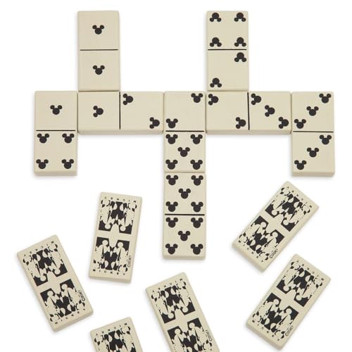 Disney Store Dolls & Games Mickey Mouse Deluxe Game Set - Includes Disney Chess Set, Checkers Pieces, Backgammon Board, Playing Cards, Poker Chips, Dice & Shaker Cup in Self-Contained Wooden Box