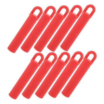 Toyvian 10pcs Pool Cue Holder Clips 11cm Red Billiard Accessories Wall-mounted Cue Organizer Rack for Stick Storage and Billiards Protection