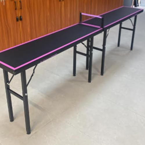 Indoor OutdoorTable Tennis Table, Ping Pong Table with Consistent Bounce, All-Weather Indoor Outdoor Foldable Table with Net