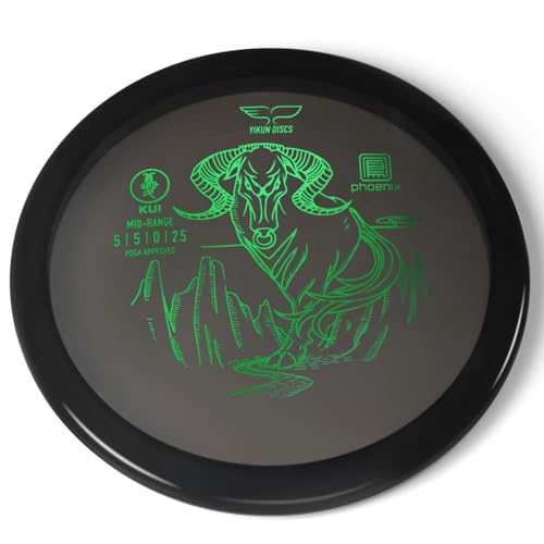 Yikun Midrange Disc Golf Disc-Overstabel Golf Mid-Range,PDGA Approved Great for Competition,Leisure and Entertainment - color: black