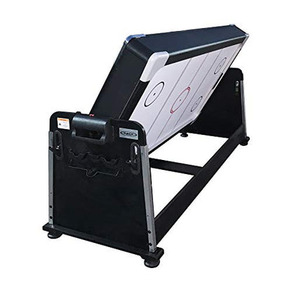 RACK Triad 7-Foot 3-in-1 Multi-Game Swivel Table - Billiards/Pool, Table Tennis & Air Hockey - color: Black Felt With Black Body