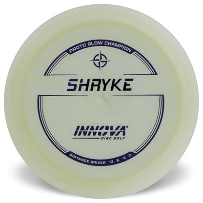 Innova Proto Glow Champion Shryke – Glow in the Dark Disc Golf Distance Driver - size: 173-175g