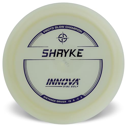 Innova Proto Glow Champion Shryke – Glow in the Dark Disc Golf Distance Driver - size: 165-169g