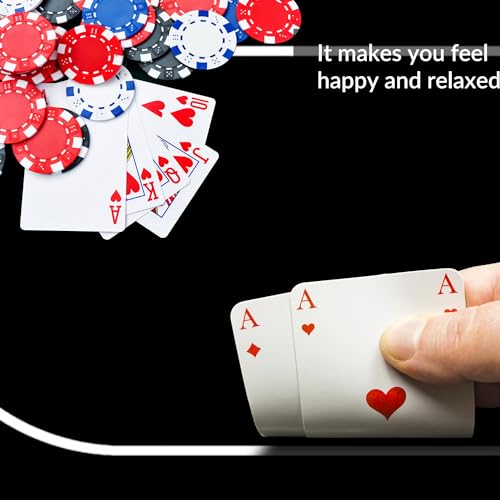 nuveti Poker Mat - 55 x 28inch Non-Slip Poker Table Game Mat - Portable Rubber Waterproof Poker mat for Table 6-8 Player Card Game Anti-Slip Rubber Poker Table Top Layout - color: 55 X 28 Inch Heiwuzuoweikuan
