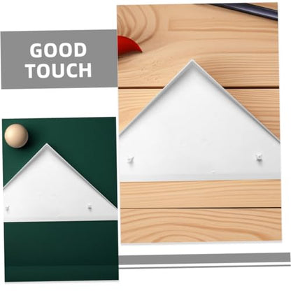 VANZACK 2pcs Triangle Edge Protectors for Foosball Tables Easy to Install Plastic Corner Covers Guards for Enhanced Game Setup Sleek Design for Modern Look