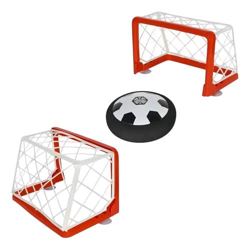 Hover Soccer Game, Floating Air Design, 1SET, Light Up Electric Floating Hockey Toy, Indoor Tabletop Air Soccer Disk Set, Family Entertainment, for Kids and Adults, Home Desk Party