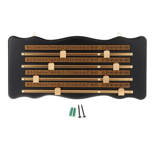 Scoreboard Wood Score Keeper Game Counter Scoring Device Portable Tabletop Accessory Wall Mountable Construction Suitable for Billiards Pool
