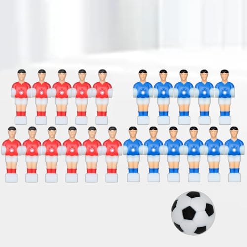 kowaku 6-Pack Desktop Foosball Figures Set, Sports Table Accessories for Children, Mini Soccer Player