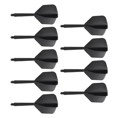 M METERXITY Integrated Dart Shaft and Flights-One Piece Dart Accessories Durable Anti-Fall Apply to Soft Tip Darts and Steel Tip Dart - color: Black