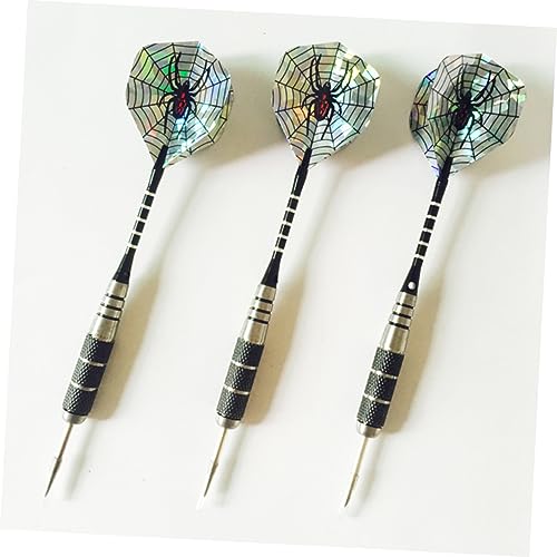3pcs Professional Needle Tipped Darts Spider Pattern Aluminum Shafts and Flights for Sports Events and Recreational Play