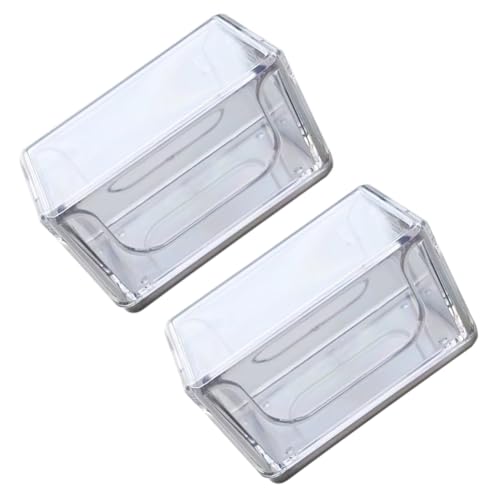 lasenersm 2 Pieces Cue Tip Chalk Holder Acrylic Pool Chalk Holder Case Box Double Billiard Chalk Case Holder Billiard Chalk Storage Box Cue Chalk Box Holder Case Pool Cue Chalk Box Holder Case, Clear