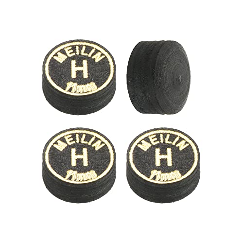 PATIKIL Pool Cue Tips Multiple Layer Pool Billiard Cue Tips Laminated Glue-on Snooker Stick Tip Billiard Accessories - size: 11mm, style: Hard