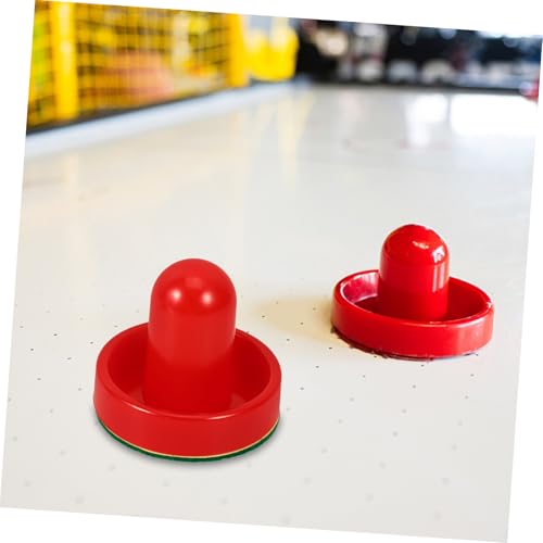 INOOMP 1set Ice Hockey Pucks and Accessories for Game Tables Includes Strikers Push Handles Felt Pads and Pucks Hockey Table Replacement Parts for Competitive Play