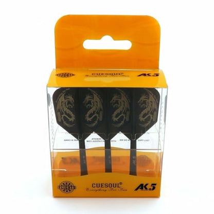 CUESOUL ROST Integrated Dart Flight and Shafts Meduim/Small/Large - color: Black Dragon, size: Size L-33mm