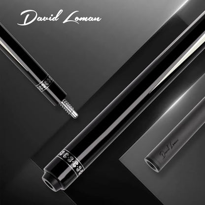 Carbon Fiber Pool Cue 58" 2-Piece Cue Stick Professional Cue Carbon Technology Low Deflection Billiard Cues（Weight can be Adjusted） - color: Black Whirlwind, size: 13mm