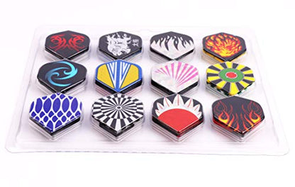 MaxMau Dart Flights,144 pcs Standard Shape Professional Flight Feather Replacement Tails Wing for Steel Tip and Soft Tip Darts