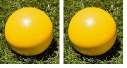 BuyBocceBalls Listing - Premium Quality, Official Tournament-Grade Pallino or Pallina for Bocce - Regulation Size 60mm - Yellow - Use with 100, 107 or 110+mm Bocce Balls - size: 60mm (Pack of 2)