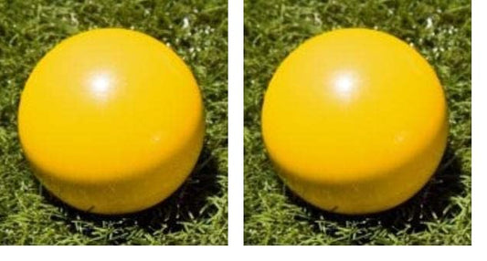 BuyBocceBalls Listing - Premium Quality, Official Tournament-Grade Pallino or Pallina for Bocce - Regulation Size 60mm - Yellow - Use with 100, 107 or 110+mm Bocce Balls - size: 60mm (Pack of 2)