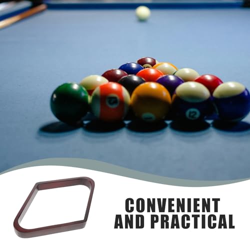 Wooden Pool Ball Rack Triangle Rhombus Shape Billiard Rack for Effortless Ball Placement and Versatile Nineball Setup, for Pool Tables in Clubs and Leisure Venues