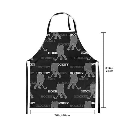 Manfei Ball Sports Kids Kitchen Apron - color: Black Gray