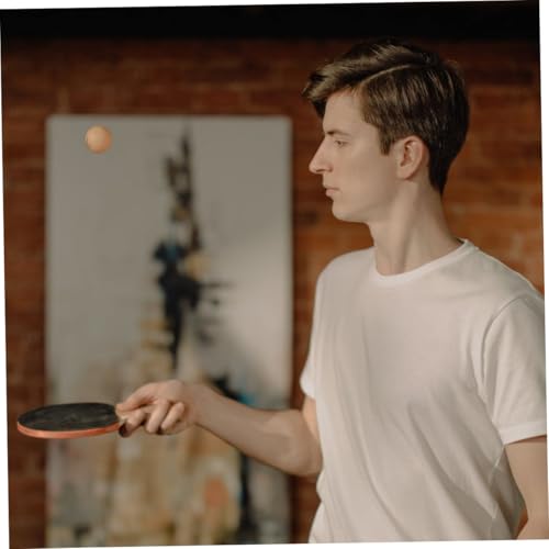 Mikikit Table Tennis Racket Set with Double Sided Reverse Adhesive Paddles Balls and Carry Bag High Friction Rubber for Strong and Comfortable Grip Outdoor Pingpong Bat Kit