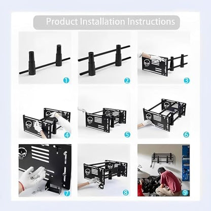 Tour Pack Trunk Wall Mount Storage Luggage Rack for Harly Davidson Road Glide/Road King/Street Glide/Electra Glide, Replace# 93100005 (Multifunctional) - style: Multifunctional