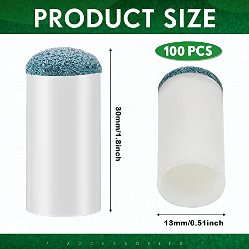 Lewtemi 100 Pcs Billiard Cue Tips Pool Cue Tips Pool Stick Tips Slip on Billiard Cue Tips Replacement - size: 13 mm