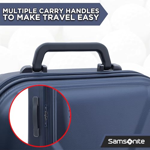 Samsonite Tour Pro Golf Hard Case Travel Bag | Lightweight, Durable ABS Shell, 360 Degree Multi-Directional Shark Wheels - color: Ocean Blue