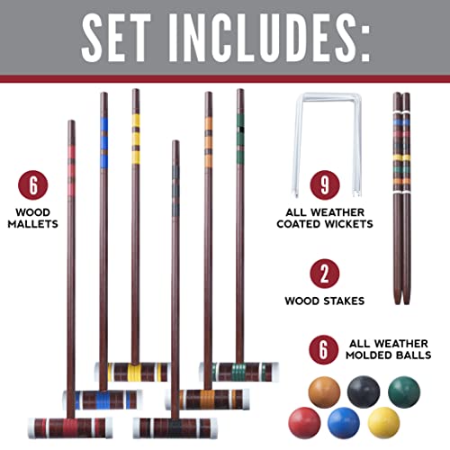 Franklin Sports Intermediate Croquet Set - style: Intermediate
