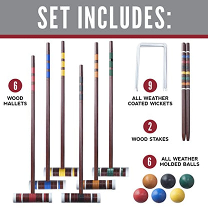 Franklin Sports Intermediate Croquet Set - style: Intermediate