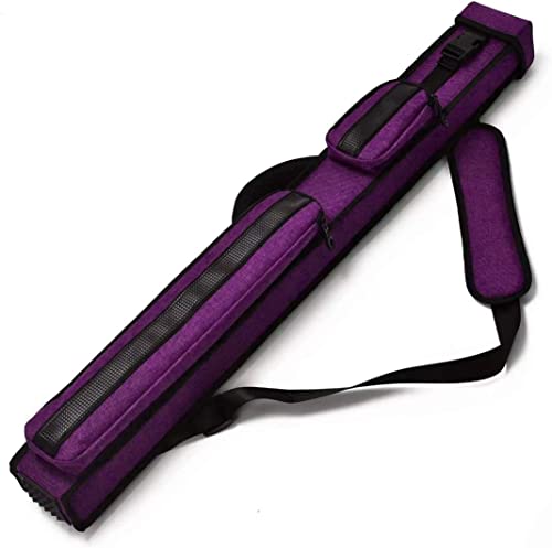 Champion 2X2,2X3,3X4 Nylon/Leatherette Billiard Pool Cue Stick Hard Case - color: Purple, size: 3X4 pool case