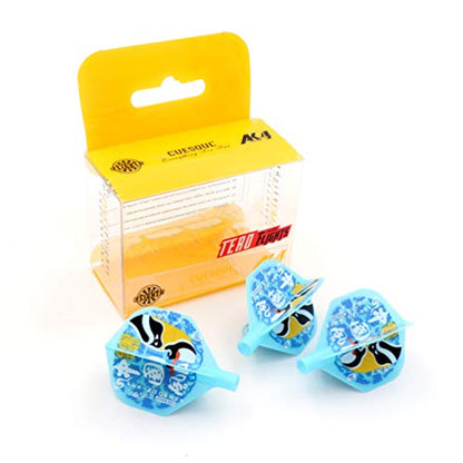 CUESOUL TERO AK4 Dart Flights Standard Shape,Peking Opera Design,Set of 3 pcs - color: Blue