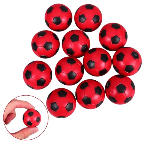 YARNOW 12pcs Mini Foosball Balls Replacement for Boys and Girls Table Soccer Game Tabletop Foosball Balls Exciting Colors