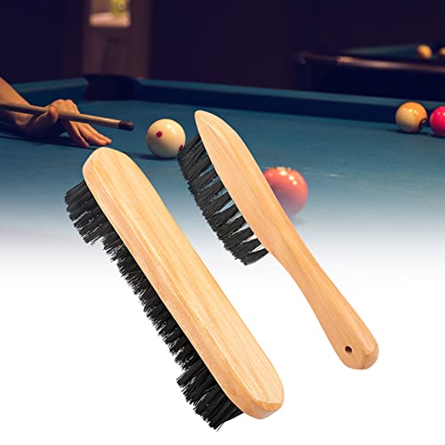 HERCHR Pool Table Rail Brush 2 Set,Billiards Pool Table Rail Brush Cleaning Kit Pooltable Brushset for Wooden Kit of Billiard Accessories