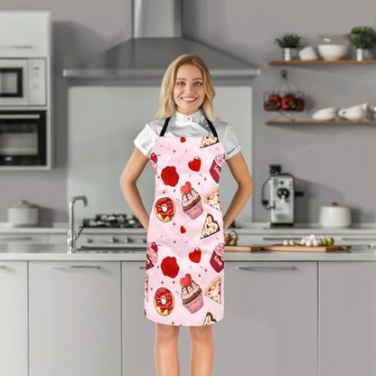 Castle Fairy Cute Rabbit Deer Kitchen Apron - color: Love Cake Pink