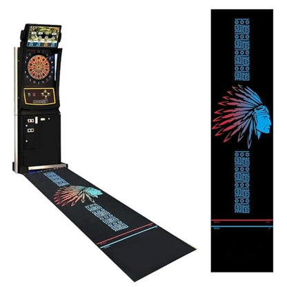 NIBHZ 116x27inch Non Slip Professional Rubber Dart Carpet Heavy Duty Soundproof Flooring Protector with Throw Lines