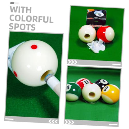VICASKY Professional Billiard Practice Cue Ball Set 8-Ball Training Balls with Dots Pattern Sturdy Resin Material for Enhanced Aiming for Pool Players